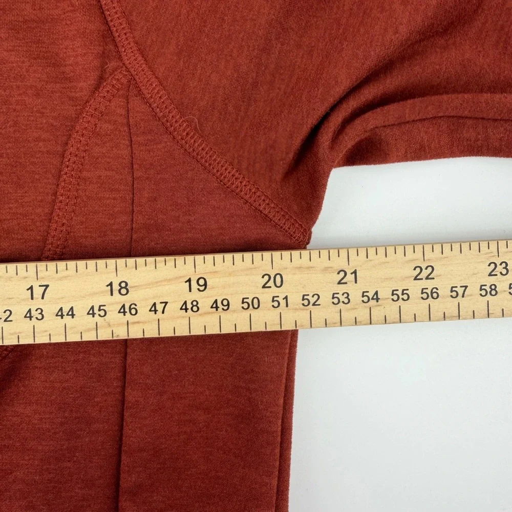 The North Face Mens Medium Rust Red  Fleece Full Zip Jacket‎ Long Sleeve